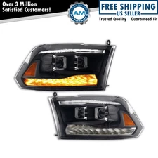 Headlight Assembly Set Driver & Passenger Side Fits 09-10 Dodge 11-22 Ram