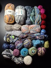 Sockenwolle - Reste  ,  4 - fach, hochwertige Marken , 820g , (4)