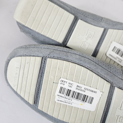 Flag, Ltd Dillards Mens Napa Leather Driving Shoes Loafer Size 8 Gray boat shoes - Picture 3 of 9