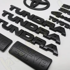 2007-2013 For Tundra Front Grille & Fender Door & Rear Trunk Overlay Emblem Kits
