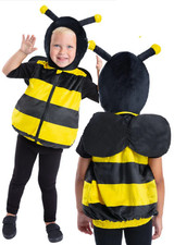 Kids Bumblebee Costume Toddler Book Day Insect Fancy Dress Bee Outfit Age 3-6