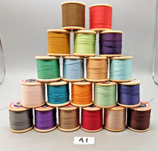 20 Vintage Plastic Reels Bobbins - Dewhurst Sylko Cotton Thread - A1