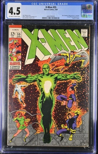 X-Men #55 - CGC Graded 4.5 - OFF-WHITE TO WHITE Pages - Marvel Comics - 1969