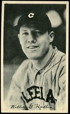 1936 R313 National Chicle Fine Pen Willis Hudlin Cleveland Indians