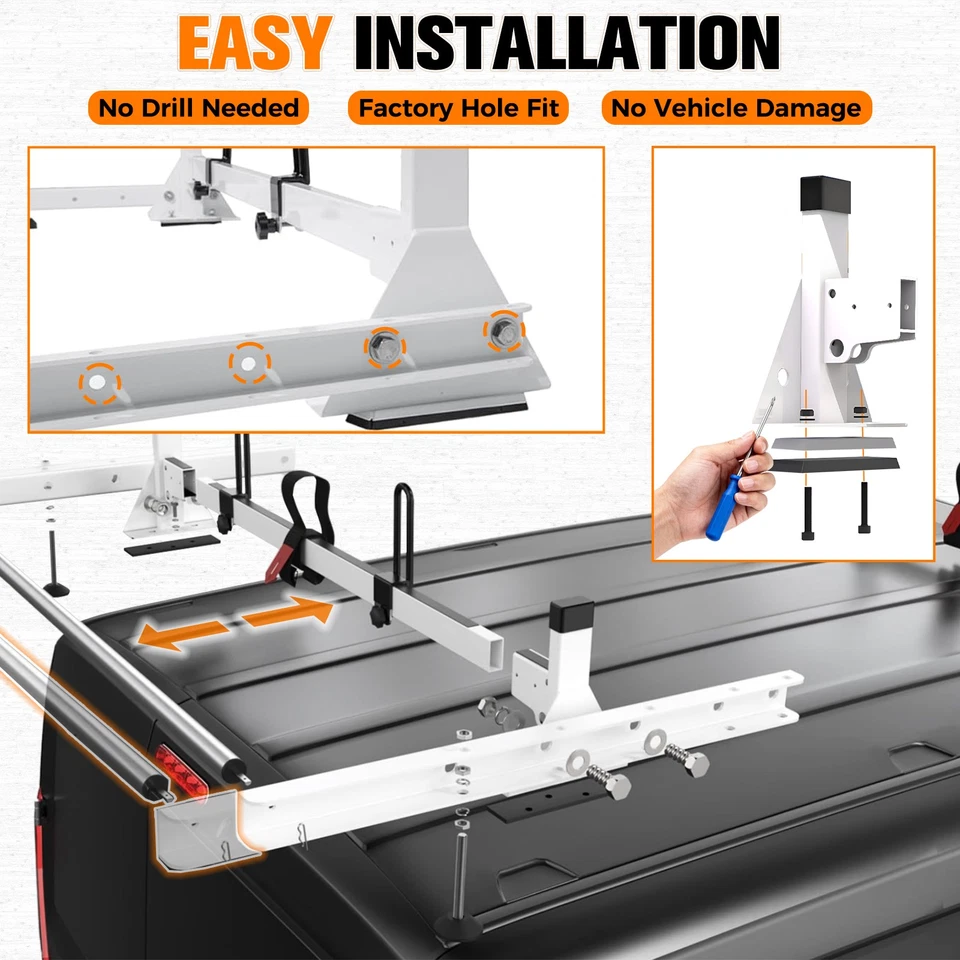 Baca de techo para furgoneta con rodillo para Mercedes Benz 2013-en - aluminio resistente sin taladro Foto 4 de 4