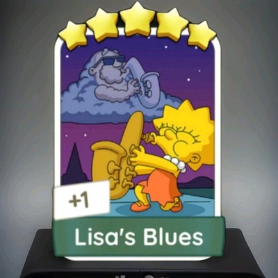 Lisas Blues-5  Set -14 -Die Simpsons ALBUM MONO-POLY-GO SUPER SCHNELLER SERVICE HIER