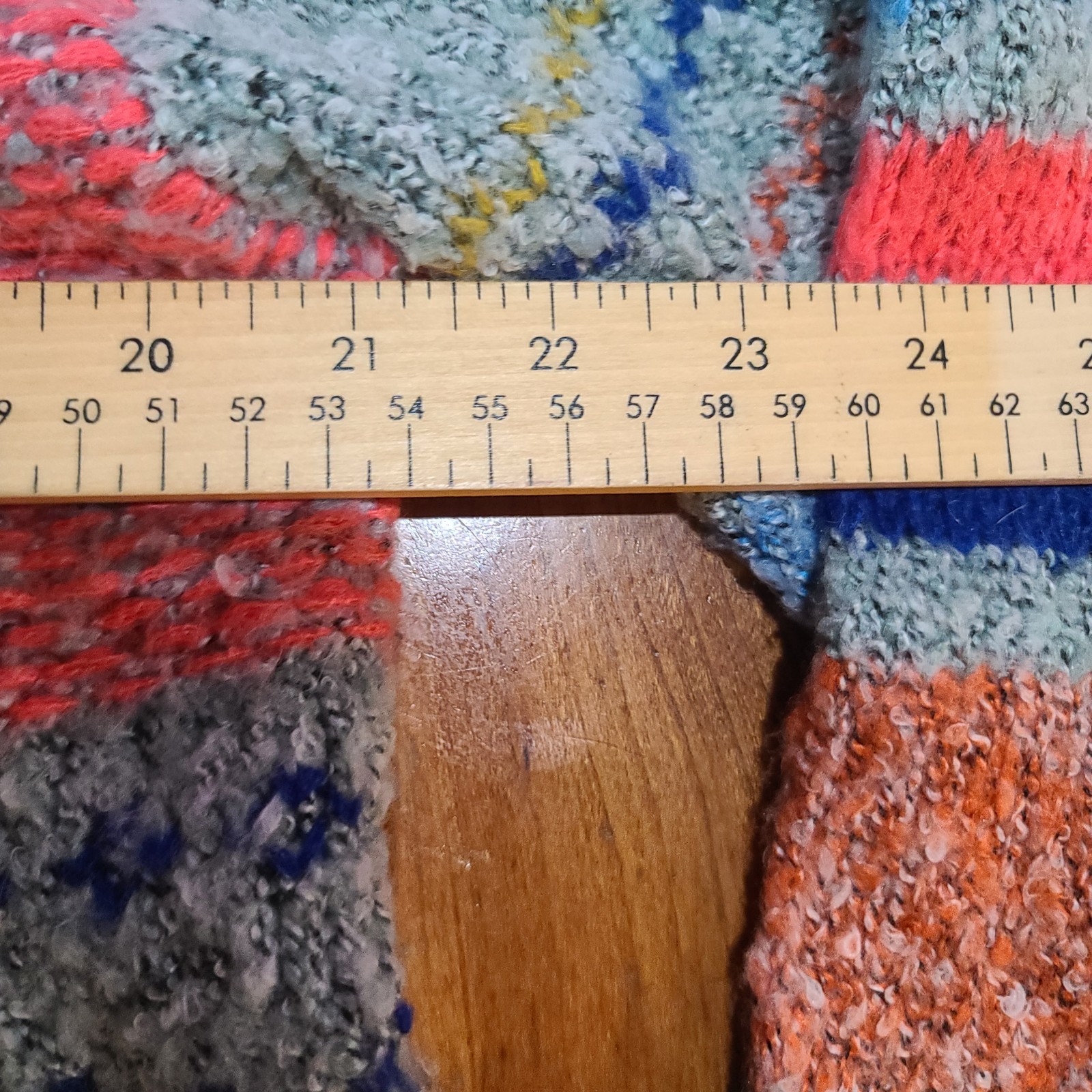 Sincerely Jules Patchwork Wool Blend Open Front C… - image 3