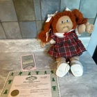 Vintage 1985 Cabbage Patch Kids Doll Coleco Blue Signature red head one tooth