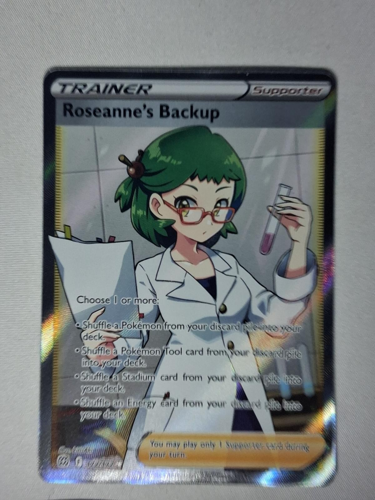 Roseanne's Backup 172/172 Ultra Rare Brilliant Stars Pokemon Near Mint