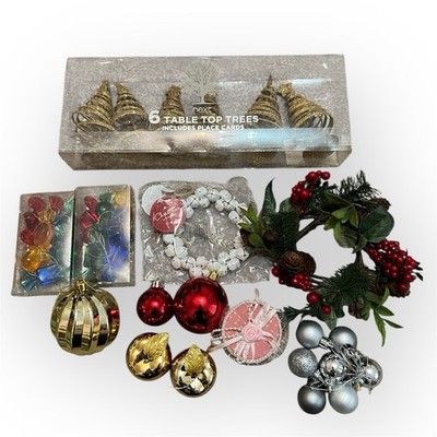 12 Stück Mini Christbaumschmuck klein Tannenbaum Weihnachten Party DIY Deko Modell