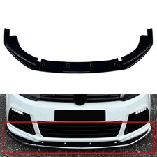 Front Bumper Spoiler Lip Body Kit For Vw Vw Golf 6 Mk6 R 2010-2013 Glossy Black