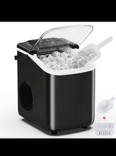 Ice Maker, Nugget Ice Machine Countertop With Basket, Scoop And Port