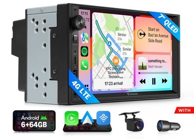 Eonon UX6S 7'' 2DIN 6+64G Autoradio Radio CarPlay GPS Navigation EQ WiFi 6 4G LTE