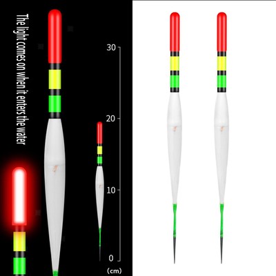 2x Night Fishing LED Floats Smart Tackle Light Up Bobbers Stick Float Bobber