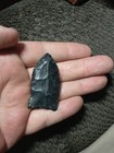 Authentic Ohio Black Zeleski Flint Paleo Point Indian Arrowhead Artifact — photo 2