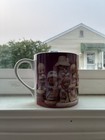 Precious Moments 1995 Ceramic Coffee Mug Purple/White/Pink Painted Handle — photo 3