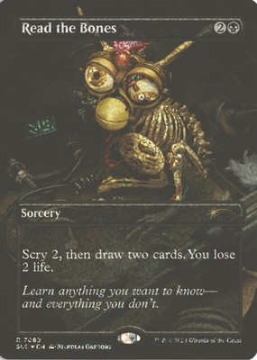 MTG Read the Bones (Confetti Foil) (7069) Borderless R Secret Lair Furby NM