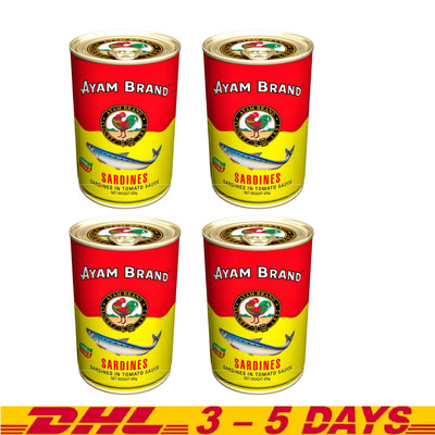 Ayam Brand Sardines in Tomato Sauce 425g x 4 Cans DHL SHIPPING