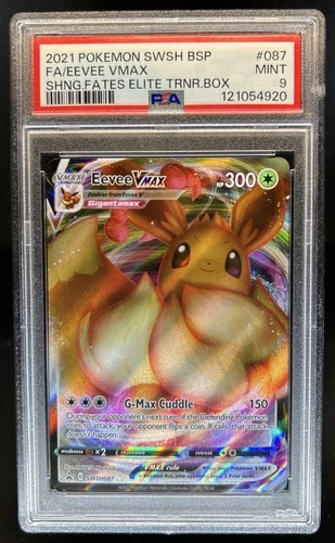 2021 Pokemon SWSH Black Star Promos Eevee VM #SWSH087 PSA 9
