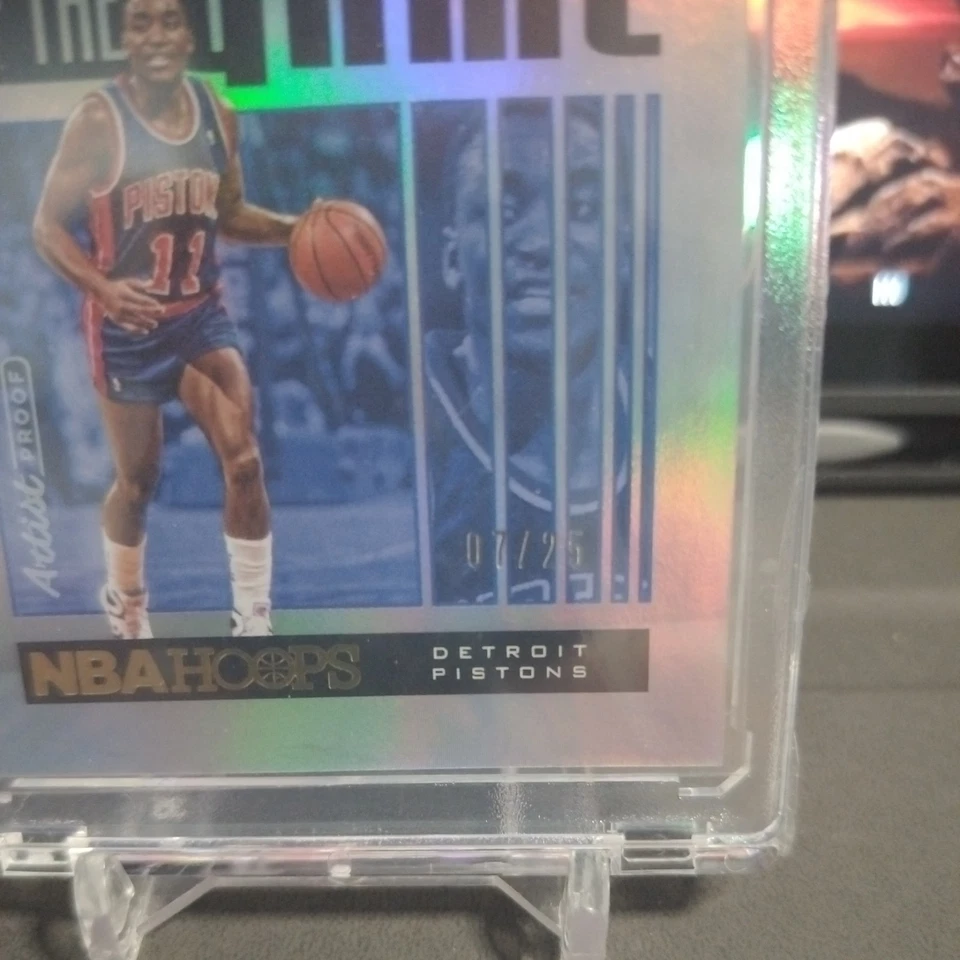 2020-21 Hoops #56 Isiah Thomas Legends of the Game Artist Proof  #/25 - Image 3 of 3