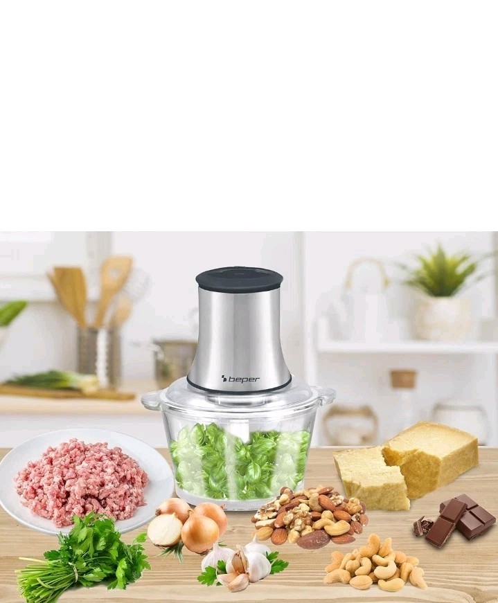 BEPER P102ROB001 Tritatutto in Vetro 500W | Robot da Cucina 1,5L