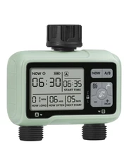 2 Zone Sprinkler Timer, Garden Hose Timer, Automatic Irrigation System, Progr...