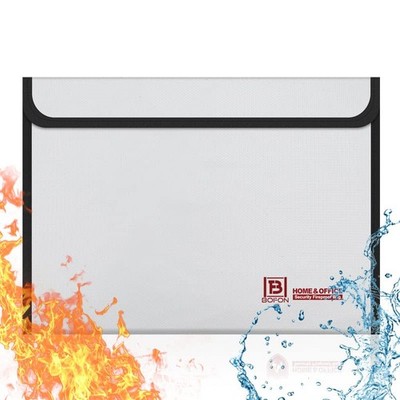 Fireproof Bag,Document Bag,15 x 11 Waterproof and Fireproof Money Bag,Fire Sa...