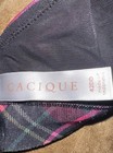 Lane Bryant Cacique FULL COVERAGE  42DD Black Lace Plaid Lightly Line WIRE EUC — photo 9