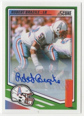 2025 Panini Score Robert Brazile Auto Houston Oilers #261 | eBay