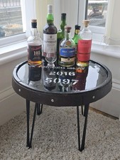 Branded Whisky Barrel End Coffee / Display Table from Ardbeg Distillery