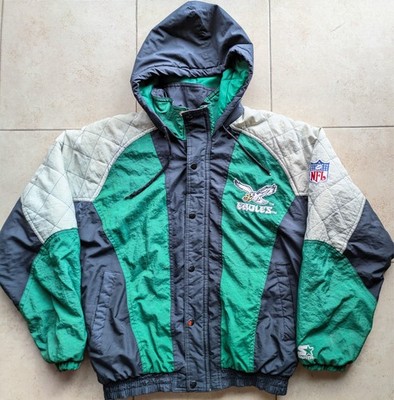 Philadelphia Eagles 90s STARTER puffer Color Block jacket S black