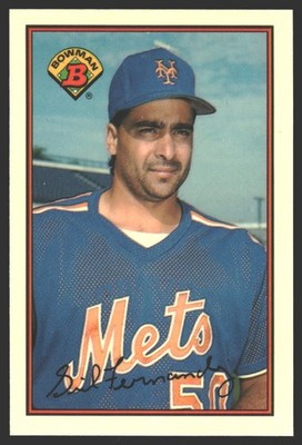 Sid Fernandez #377 1989 Bowman Collector's Edition (Tiffany) New York Mets