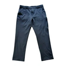 Hurley Mens Tech Pant Flat Front Stretch Wicking 34x30 Black