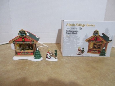Department 56 Alpine Village Christmas Market, 2014 The Pretzel Booth PLS Read