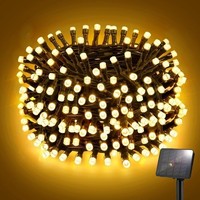 Solar Lichterketten Outdoor 5M 50 LED Solar Lichterketten AußEn Wetterfest 8...