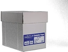 Continuous Computer Paper 12" X 8-1/2" Blank Left & Right Perforated 1-Part 92 B
