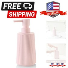 Small Soap Dispenser for Bathroom and Kitchen, Modern Farmhouse Striped Style...
