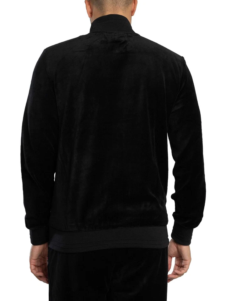 Fila Men's Nero Velour Track Jacket, Black - Image 3 of 4