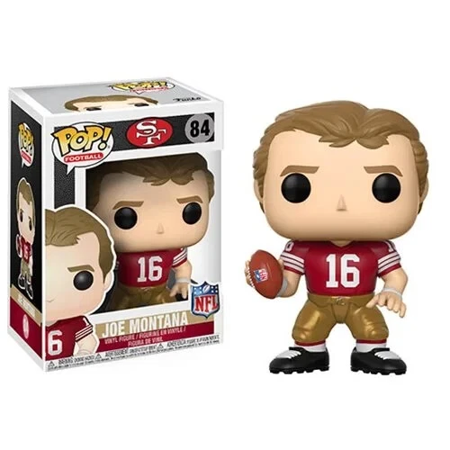 JOE MONTANA Funko POP! NFL Legends Football Vinyl Figure #84 San Francisco 49ers