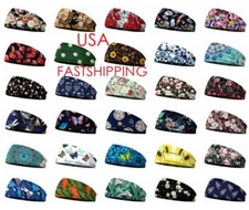 Sweatband Moisture Wicking Bandana Headband HairBand Running Sport Gym Men Women