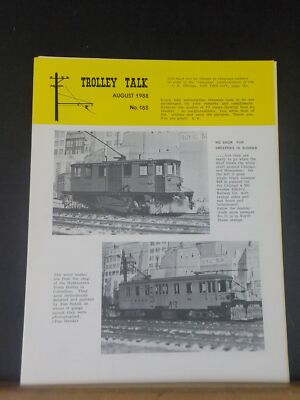 Trolley Talk #188 1988 August kein Schnee für Kehrmaschinen im Sommer Monongahela W Penn
