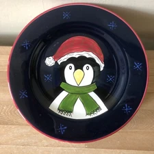 10 The Cellar Macy's Christmas Twight Collection Plates + Serving Bowl