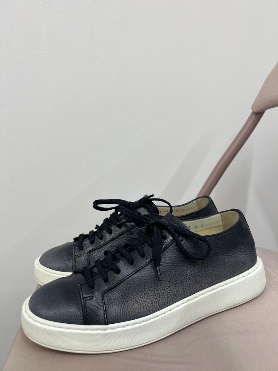Santoni Leather Sneakers Men's Size UK 7 US 8 | eBay