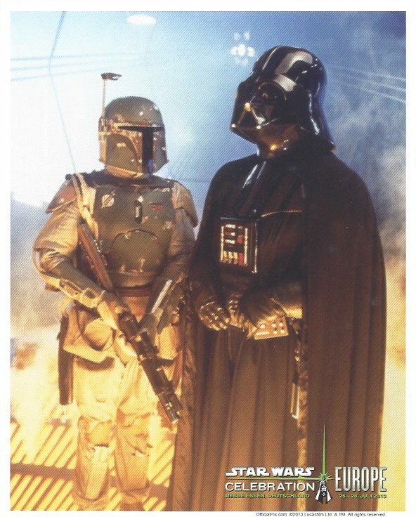 Boba Fett Darth Vader Official Pix 8x10 Licensed Photo Star Wars