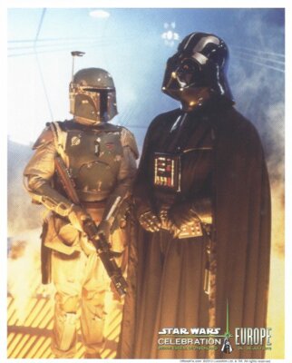 Boba Fett Darth Vader Official Pix 8x10 Licensed Photo Star Wars