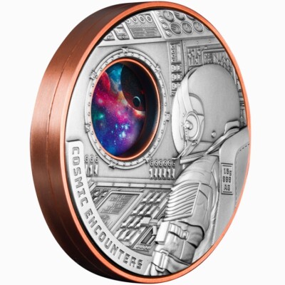 2025✩新作　リビアングラス九眼天珠、オウロヴェルデ、メタモルフォーゼスetc HUGE Samoa 2025 COSMIC ENCOUNTERS $1 ROTATING Silver Copper