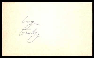Logan Easley Baseball Signed Index Card Auto Autograph (no COA) *e2