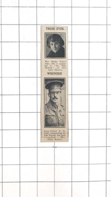 1914 Lt. Col E D Cook Commanding 1st Life Guards, Wounded