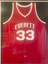 Magic Johnson Everett High School Signed Jersey Custom Framed PSA/DNA Certified