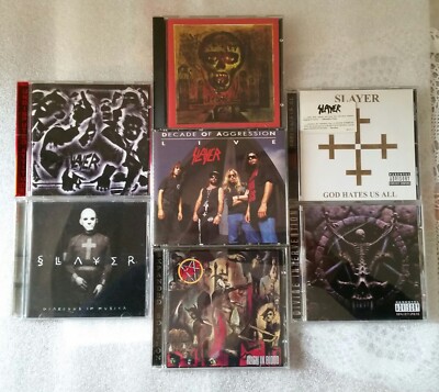 LOT LAGER KONVOLUT SAMMLUNG COMPACT DISC SLAYER 7 STÜCK